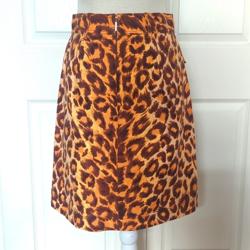 Kate Spade Panthera Leopard Canvas Skirt - Picture 5 of 6